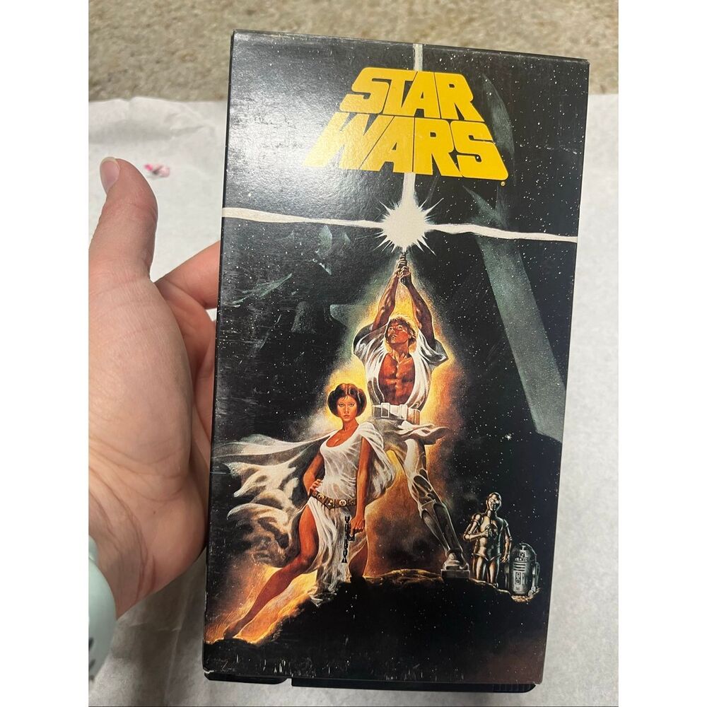 Star Wars VHS 1977 CBS Fox Video Hi-Fi Stereo Original Movie Tape UNTESTED